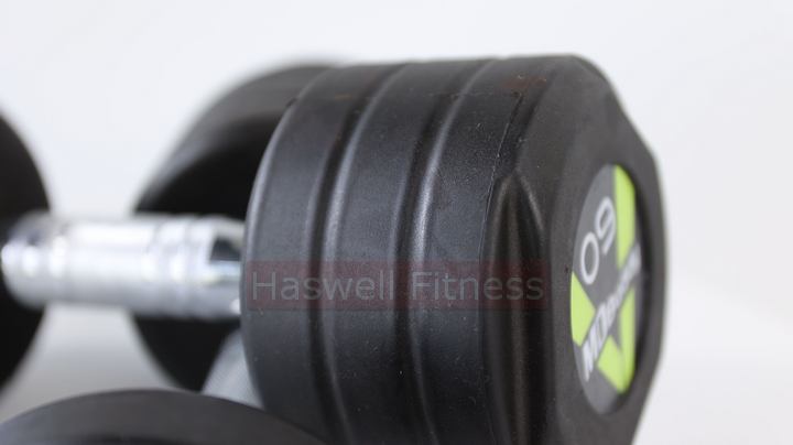 haswell fitness d1106 rubber coated dumbbell 5