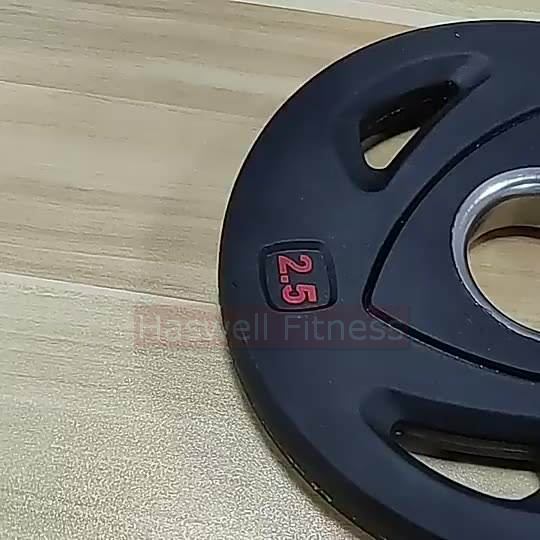 haswell fitness p1305 rubber coated weight plate 2