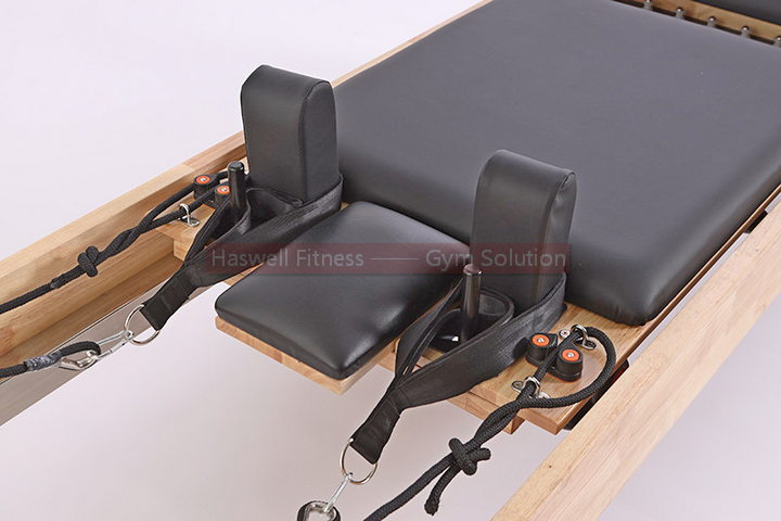 Haswell Fitness PLT 1201 4 Wood Pilates Reformer Bed 4 cushion and leather