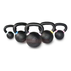 slt haswell fitness k1206 powder coated iron kettlebells with color rings 1